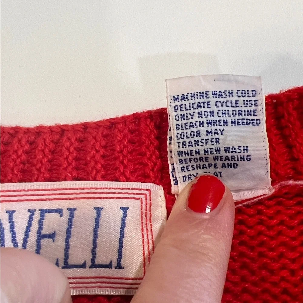 Novelli Red Christmas Sweater - m,‎ vintage